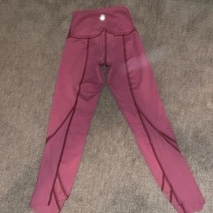 lululemon burgundy leggings